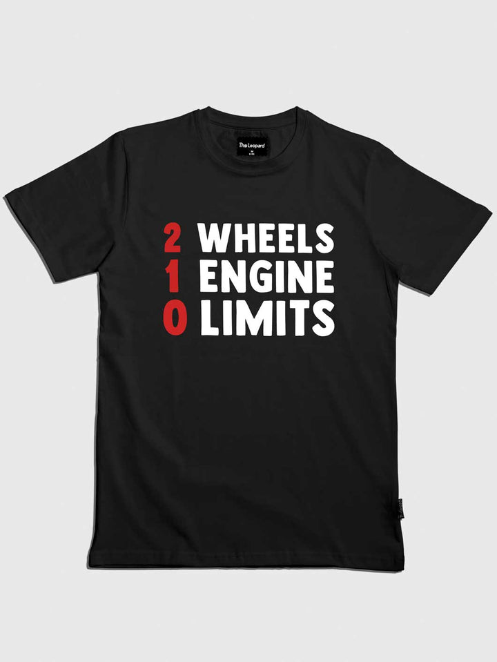 2-wheels-1-engine-0-limits-printed-t-shirt-sold-through-online-by-the-leopard-for-bike-or-motorcycle-and-car-enthusiasts-who-loves-to-ride-in-india