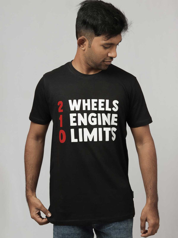 2-wheels-1-engine-0-limits-printed-t-shirt-sold-through-online-by-the-leopard-for-bike-or-motorcycle-and-car-enthusiasts-who-loves-to-ride-in-india