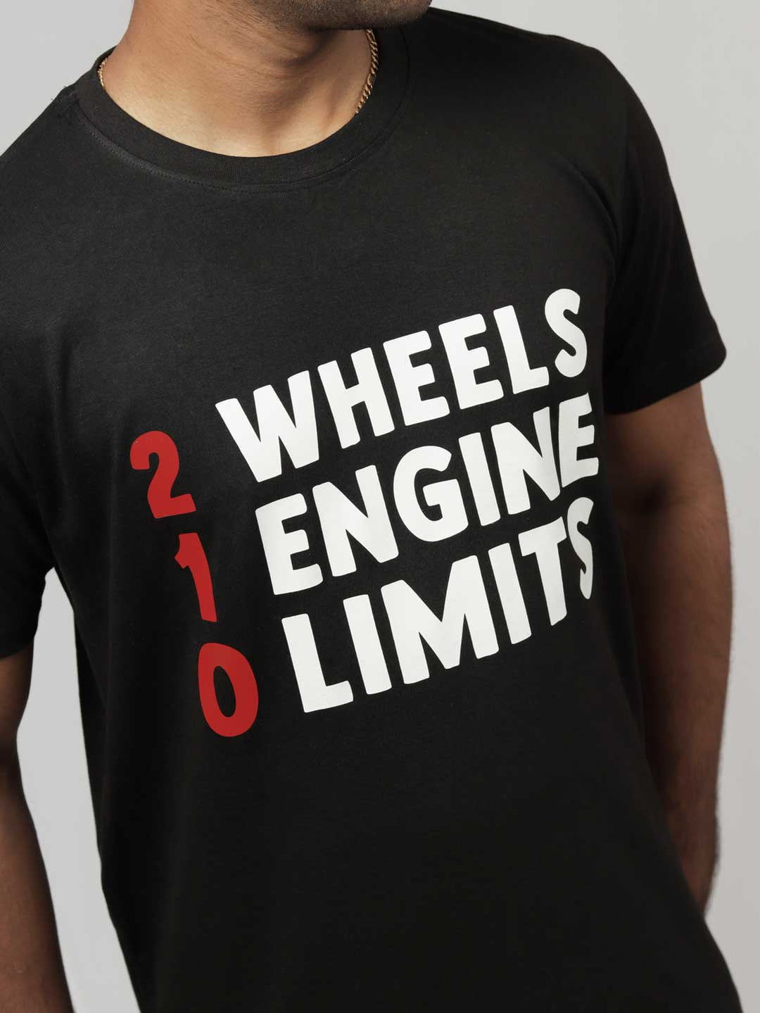 2-wheels-1-engine-0-limits-printed-t-shirt-sold-through-online-by-the-leopard-for-bike-or-motorcycle-and-car-enthusiasts-who-loves-to-ride-in-india