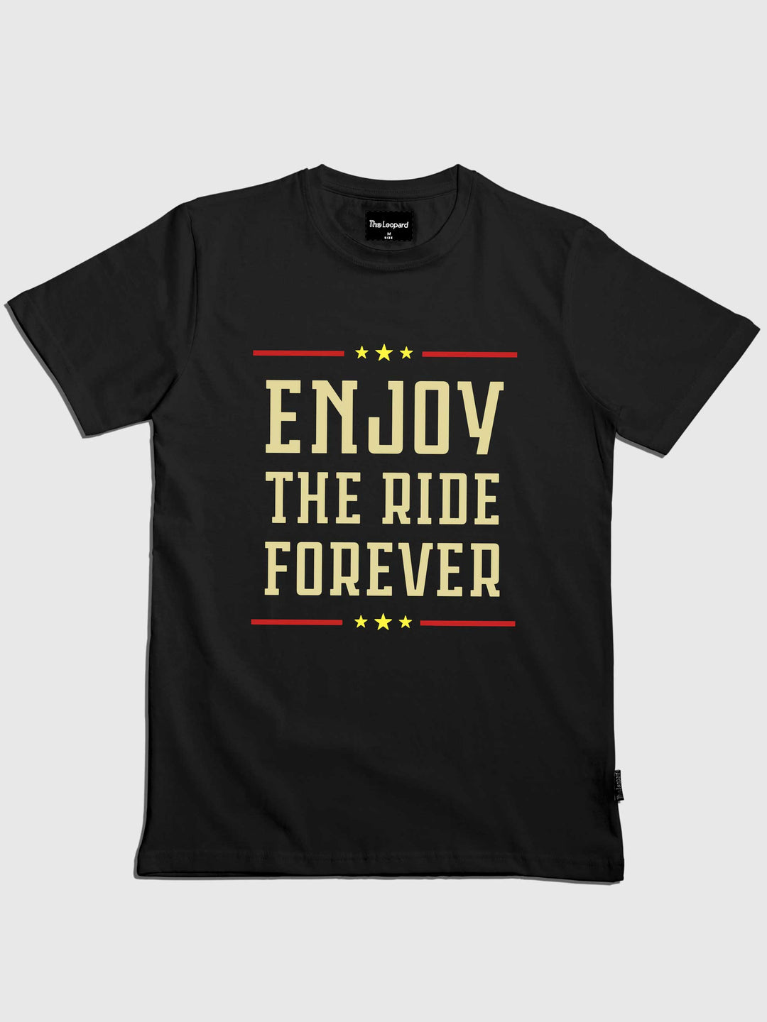 enjoy-the-ride-forever-printed-t-shirt-sold-through-online-by-the-leopard-for-bike-or-motorcycle-and-car-enthusiasts-who-love-to-ride-in-india