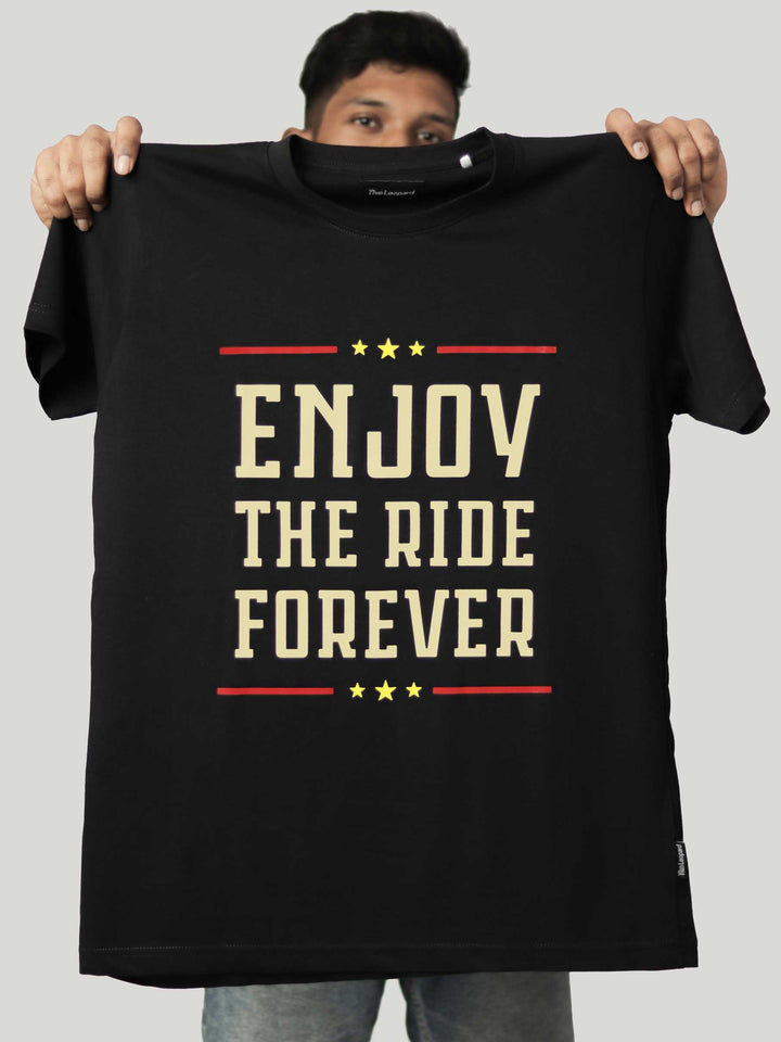 enjoy-the-ride-forever-printed-t-shirt-sold-through-online-by-the-leopard-for-bike-or-motorcycle-and-car-enthusiasts-who-love-to-ride-in-india