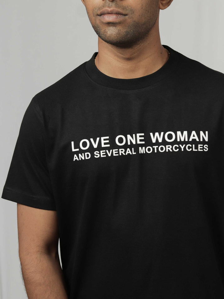 love-one-women-and-several-motorcycles-printed-t-shirt-sold-through-online-by-the-leopard-for-bike-or-motorcycle-and-car-enthusiasts-who-love-to-ride-in-india