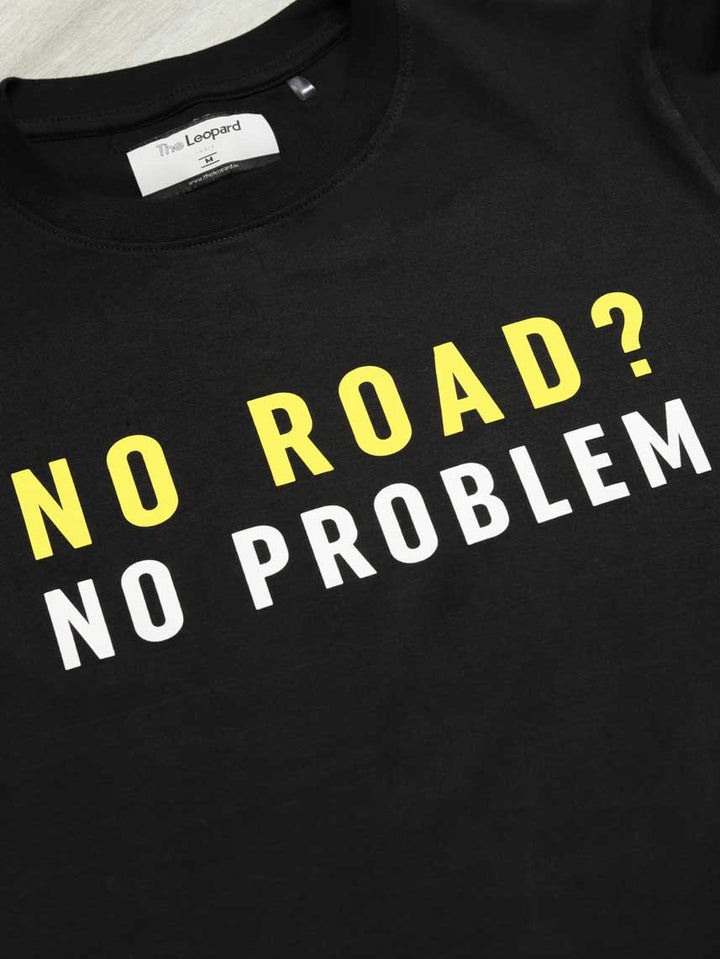 no-road-no-problem-printed-t-shirt-sold-through-online-by-the-leopard-for-bike-or-motorcycle-and-car-enthusiasts-who-love-to-ride-in-india#color_black