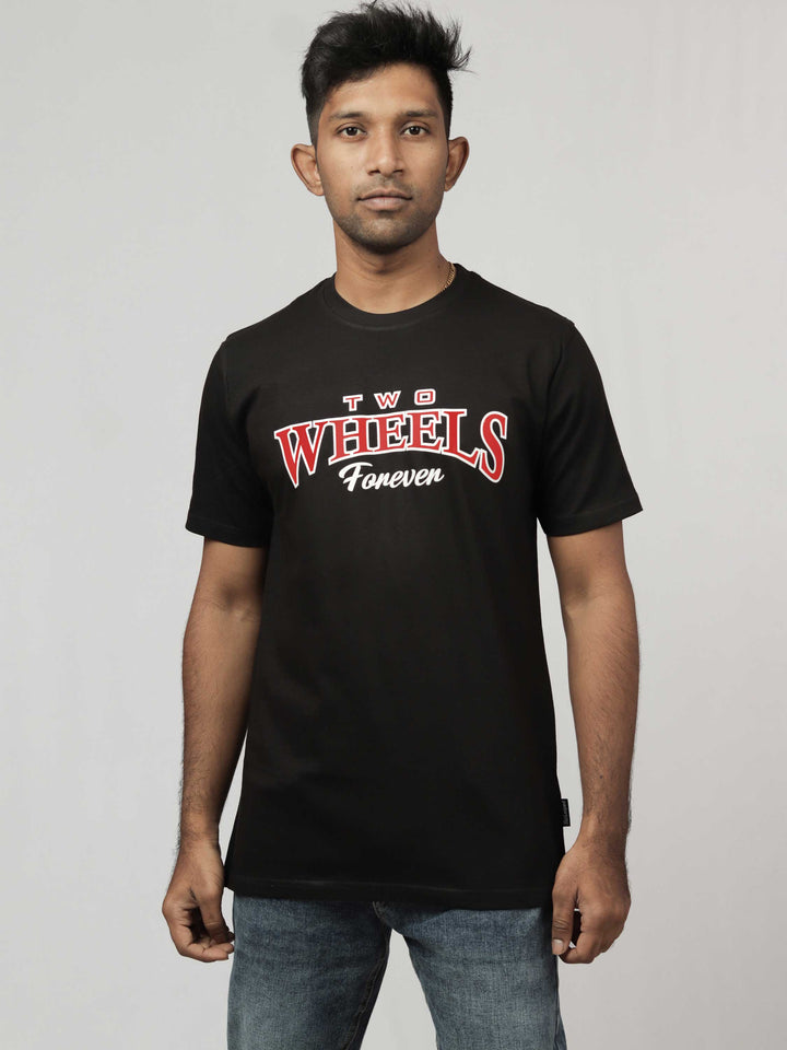 two-wheels-forever-printed-t-shirt-sold-through-online-by-the-leopard-for-bike-or-motorcycle-and-car-enthusiasts-who-loves-to-ride-in-india