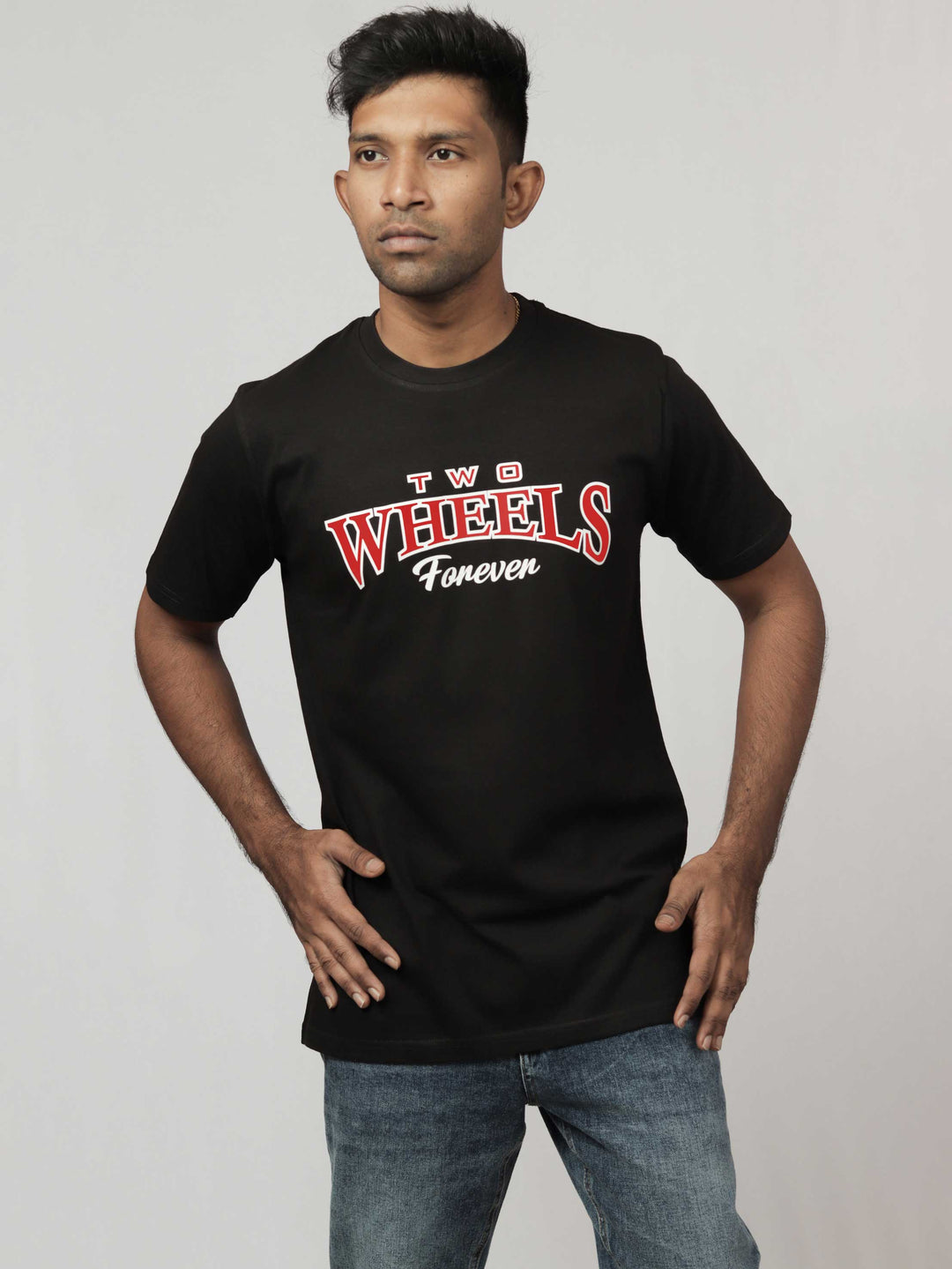 two-wheels-forever-printed-t-shirt-sold-through-online-by-the-leopard-for-bike-or-motorcycle-and-car-enthusiasts-who-loves-to-ride-in-india