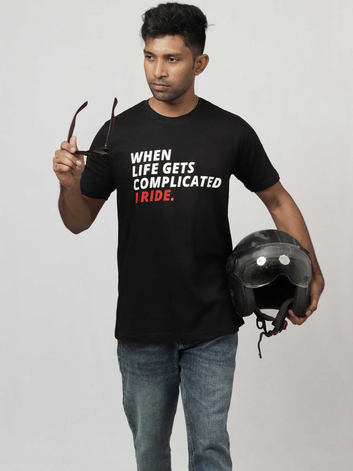 when-life-gets-complicated-i-ride-printed-t-shirt-sold-through-online-by-the-leopard-for-bike-or-motorcycle-and-car-enthusiasts-who-loves-to-ride-in-india