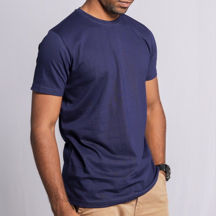 Navy Blue Crew Neck T-shirt